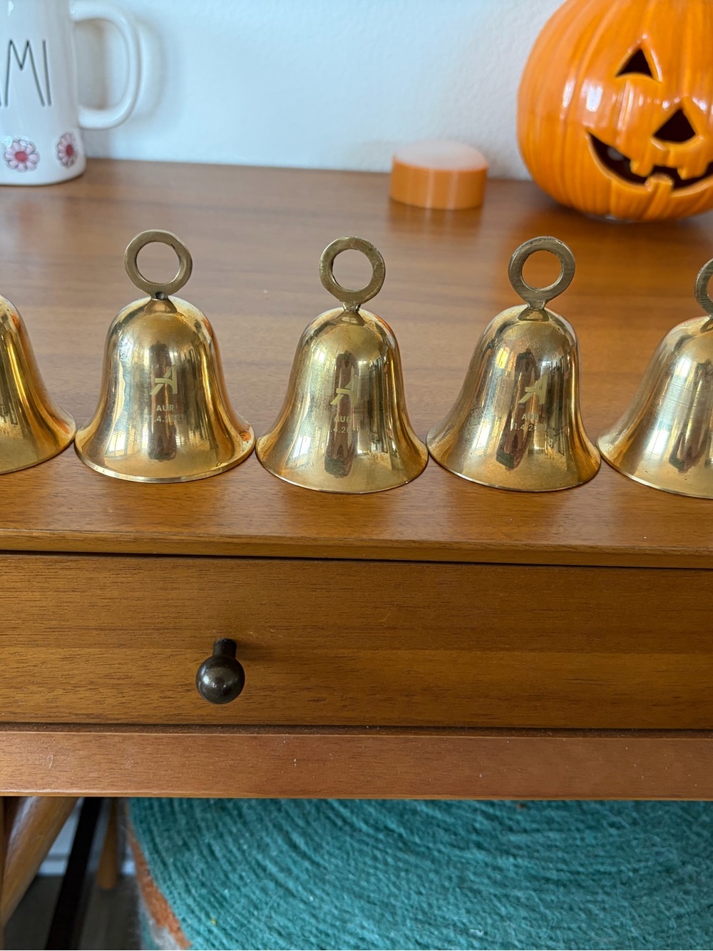 Set of 6 AUR 3” brass bells 🔔